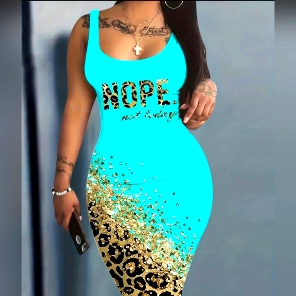 NEW STRETCH BODYCON DRESS PLUS SIZE 3XL - Picture 2 of 7
